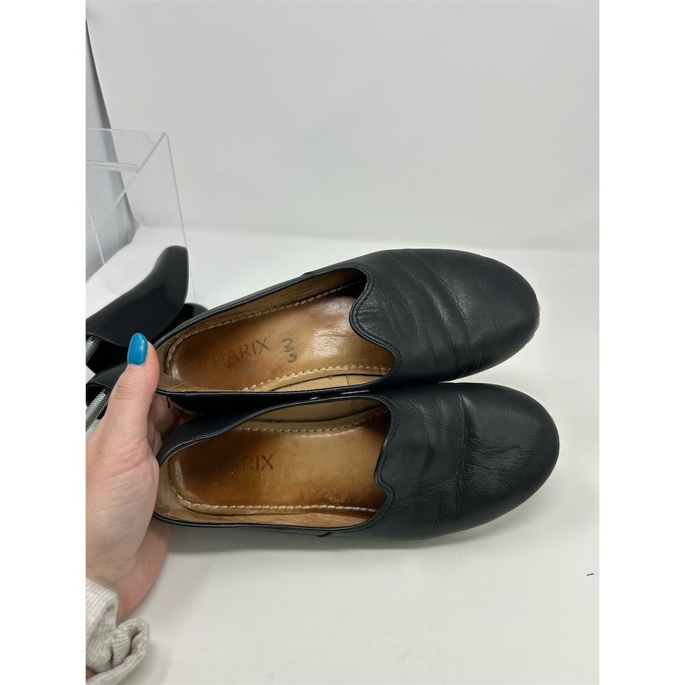 Charix Womens Loafer Flats Black Slip On Round Toe Minimalist Size 37 (US 7) - Picture 12 of 14